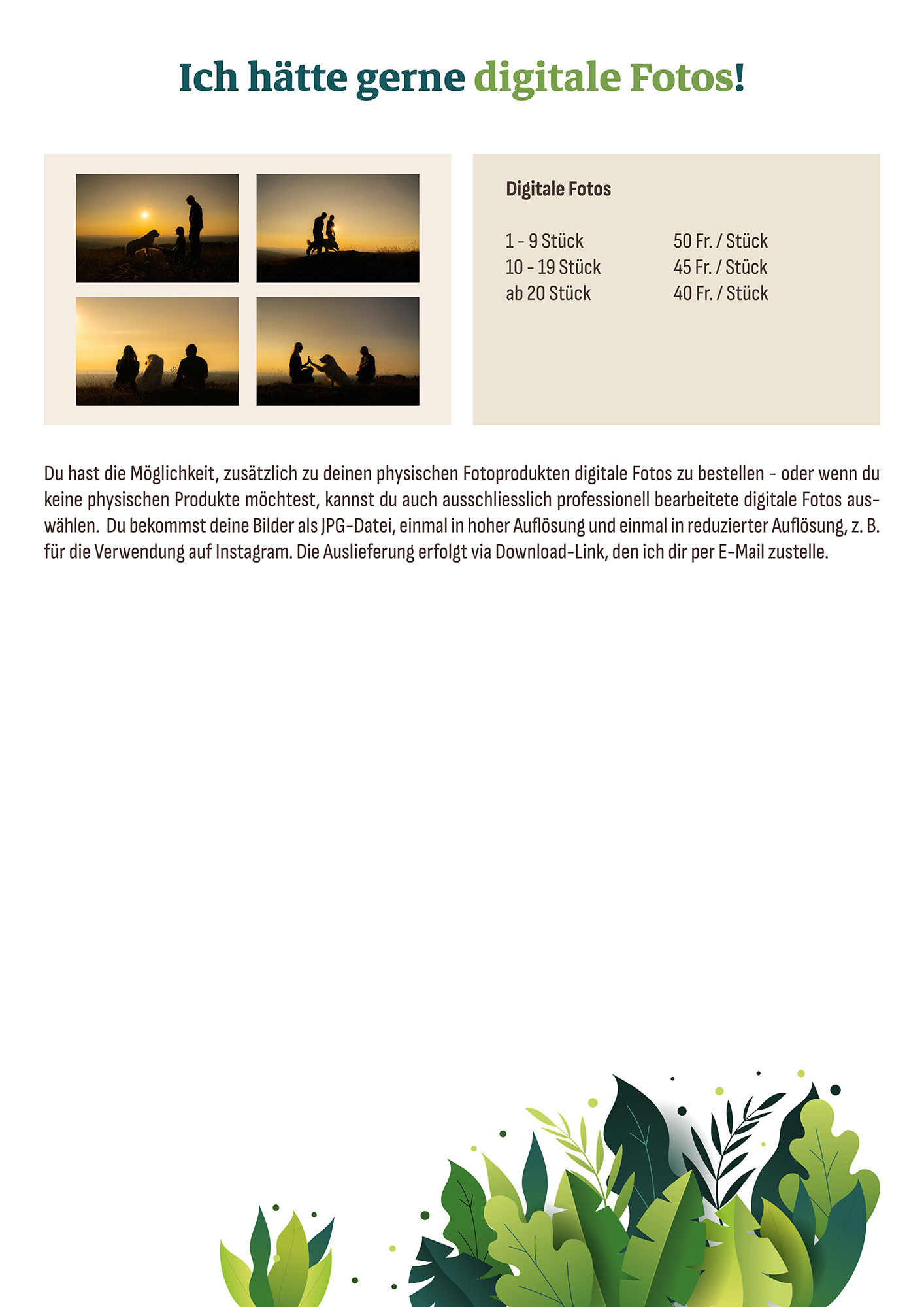 Produktkatalog Silhouettenaktion 2026