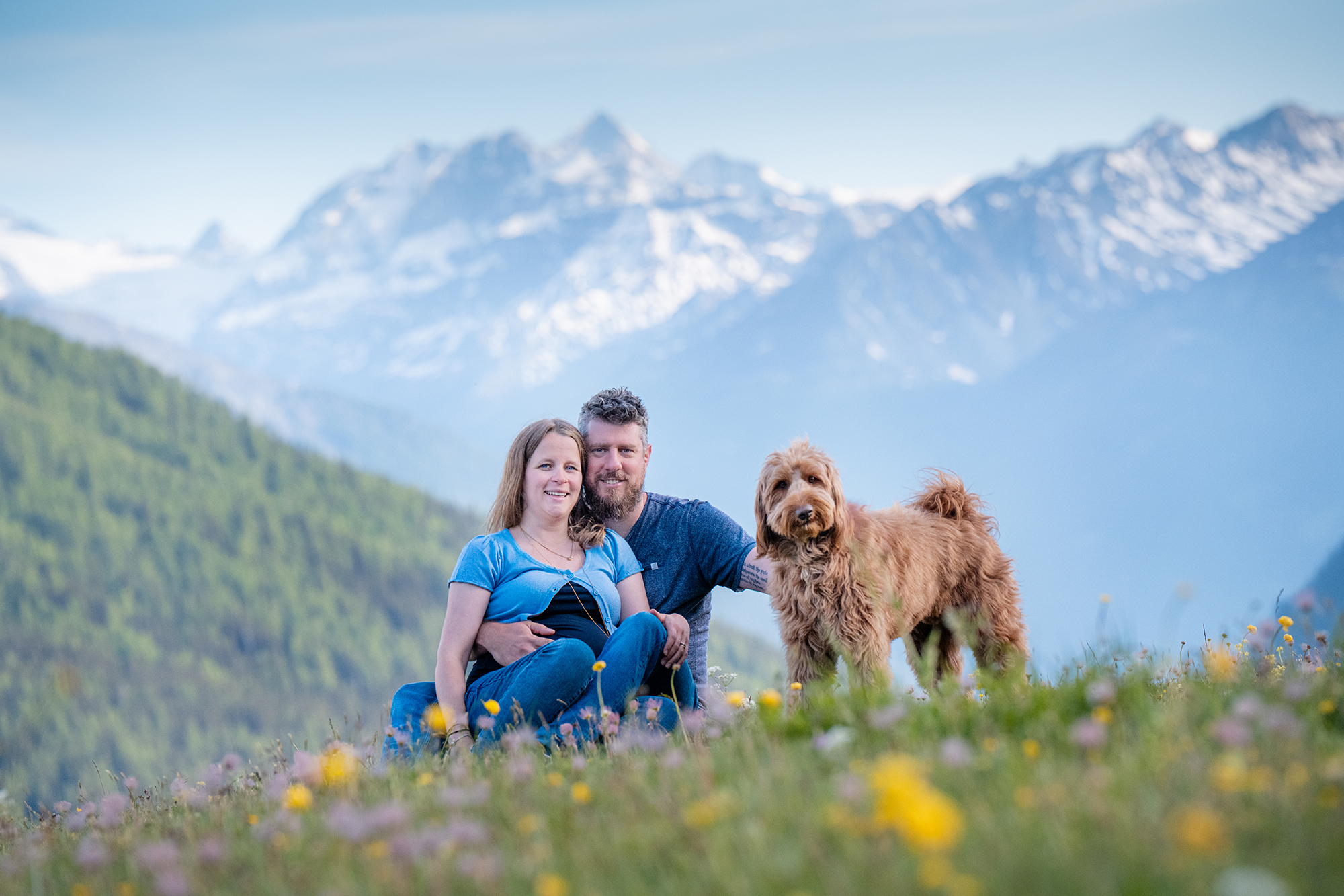 Paar mit Hund